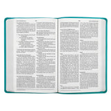 ESV Turquoise Emblem Design Imitation Leather Value Thinline Bible Large Print