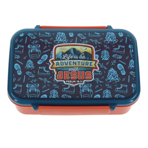 Life Is an Adventure with Jesus Plastic Lunch Box