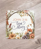 Faith & Inspiration Assorted Leatherette Coaster Set – 6 Designs