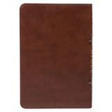 NLT Brown Faux Leather Flexcover Compact Bible