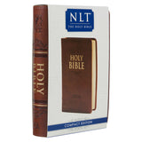 NLT Brown Faux Leather Flexcover Compact Bible