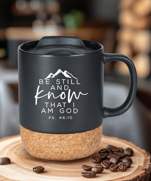 Be Still-cork mug