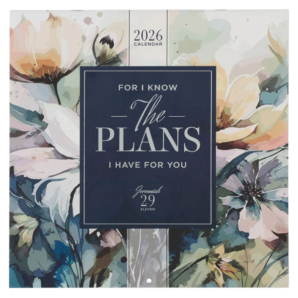 2026 Calendar - For I Know the Plans I Have for You