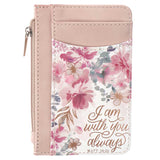 I Am with You Always Faux Leather ID Card Holder
