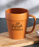 Flourish in his goodness planter mug