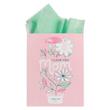 I Love You Mom Medium Gift Bag with Gift Tag