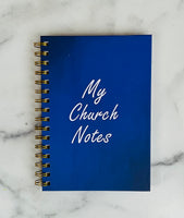 My Church Notes (Plain Blue)