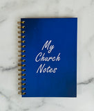 My Church Notes (Plain Blue)