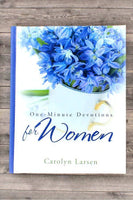 One-Minute Devotions For Women Blue and white Floral