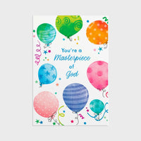 Birthday - A Masterpiece of God - Card and envelope