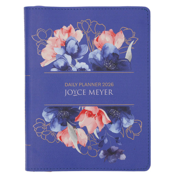 2026 Joyce Meyer A5 Diary - Daily Planner - Imitation Leather with Zip