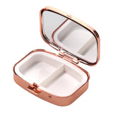 Joy Comes in the Morning Epoxy Rose Gold Metal Pill Box