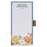 Joy Comes in the Morning Magnetic Notepad with Pen