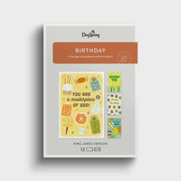 Birthday - Festive Assortment - Boxed Cards and Envelopes, KJV