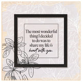 The most wonderful thing - 6x6 layered plaque