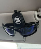 Never alone sunglasses visor clip