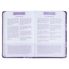 Purple Faux Leather Pocket Devotional for Girls