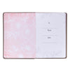 Strength and Dignity Taupe Faux Leather Journal – Proverbs 31:25