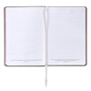 Strength and Dignity Taupe Faux Leather Journal – Proverbs 31:25