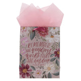 Remember the Wonderous Works He Has Done Medium Gift Bag with Gift Tag