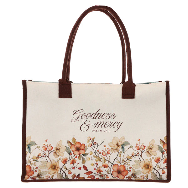 Goodness and Mercy Canvas Tote Bag