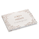 Always And Forever Our Wedding Guest Book(Medium Faux Leather Guest Book)