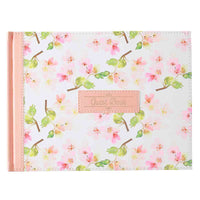 Floral Guest Book Pink (Medium Faux Leather Guest Book)