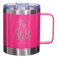 Be Still Psalm 46:10 (Stainless Steel Camp Style Mug)