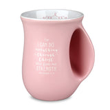 Handwarmer Mug She Believed Pink 18 Oz