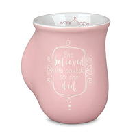 Handwarmer Mug She Believed Pink 18 Oz
