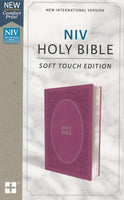 NIV COMFORT PRINT HOLY BIBLE, SOFT TOUCH EDITION, IMITATION LEATHER, PINK
