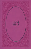 NIV COMFORT PRINT HOLY BIBLE, SOFT TOUCH EDITION, IMITATION LEATHER, PINK
