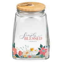 Simply Blessed Jar With Cards
