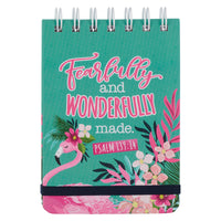 Fearfully And Wonderfully Made Flamingo Wire bound Notepad