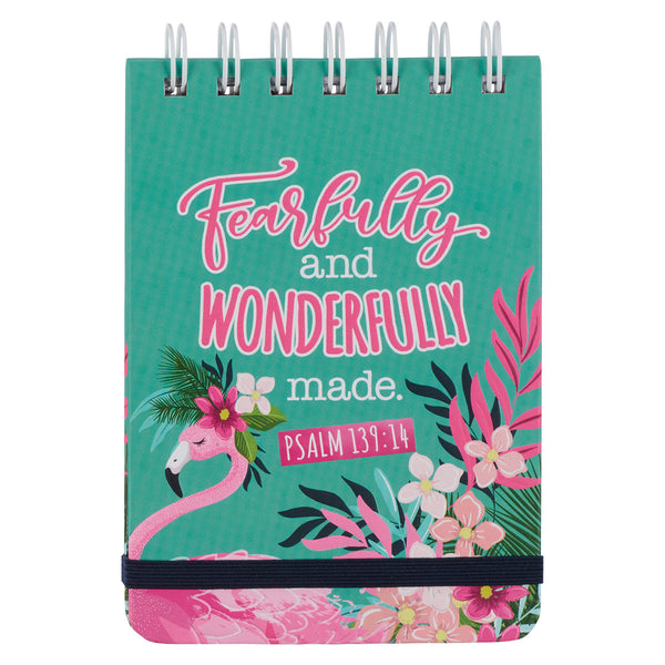Fearfully And Wonderfully Made Flamingo Wire bound Notepad