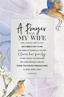 Prayer For My Wife, Plaque