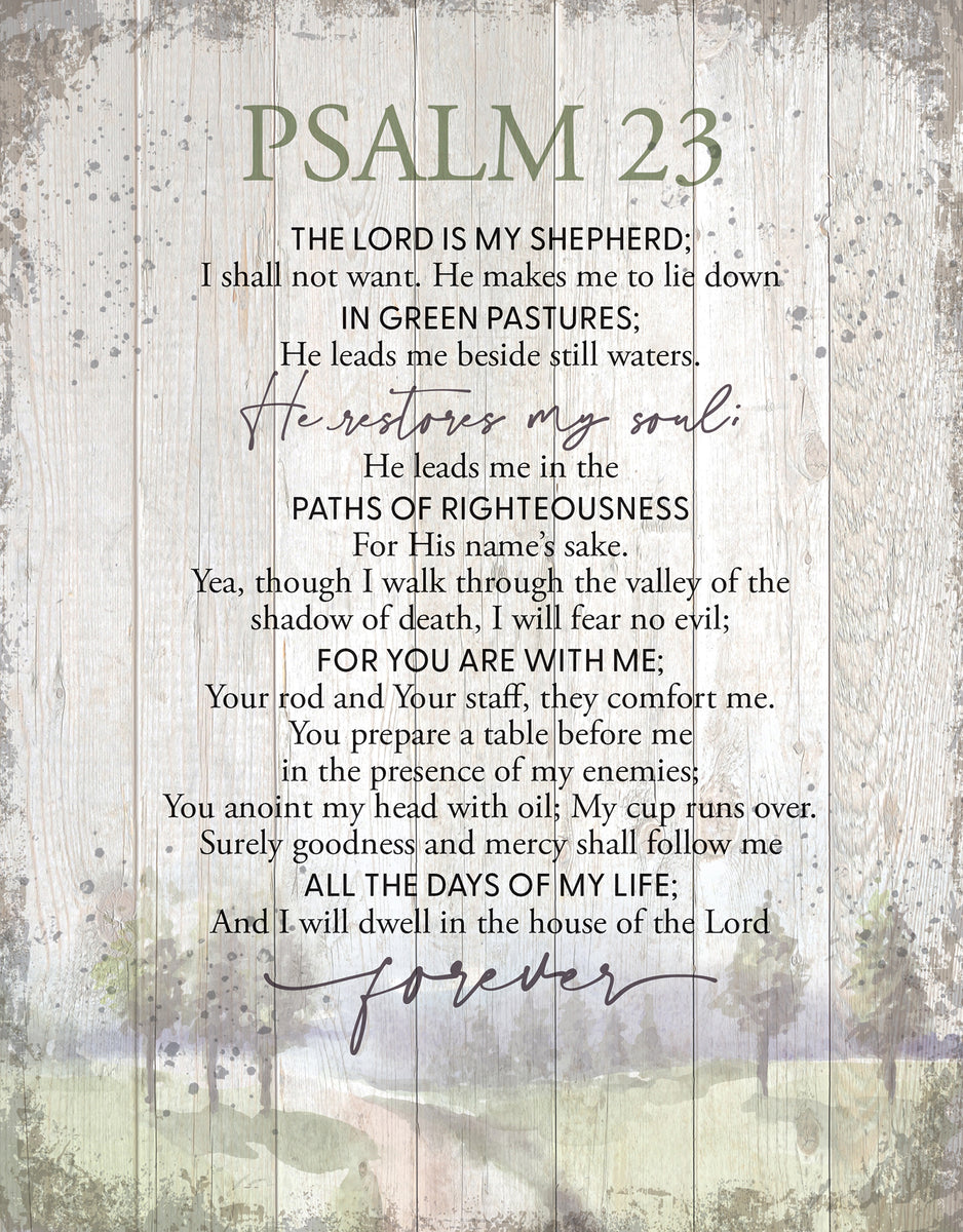 PSALM 23 Plaque – Ruby's Gift Store