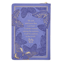 Be Still Psalm 46:10 (Faux Leather Journal With Zipped Closure)