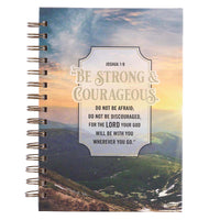 Strong & Courageous Hills Hardcover Journal