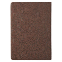 Trust In The Lord With All Your Heart Brown Faux Leather Journal