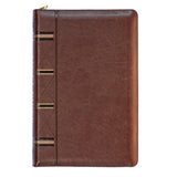 ESV Compact Bible With Zip Dark Brown (Imitation Leather)
