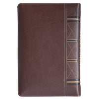 ESV Standard Thumb Indexed Bible With Zip Dark Brown