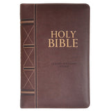 ESV Standard Thumb Indexed Bible With Zip Dark Brown