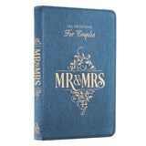 Mr. and Mrs. 366 Blue Faux Leather Devotions for Couples
