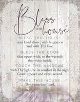 Bless This House Wood Plaque