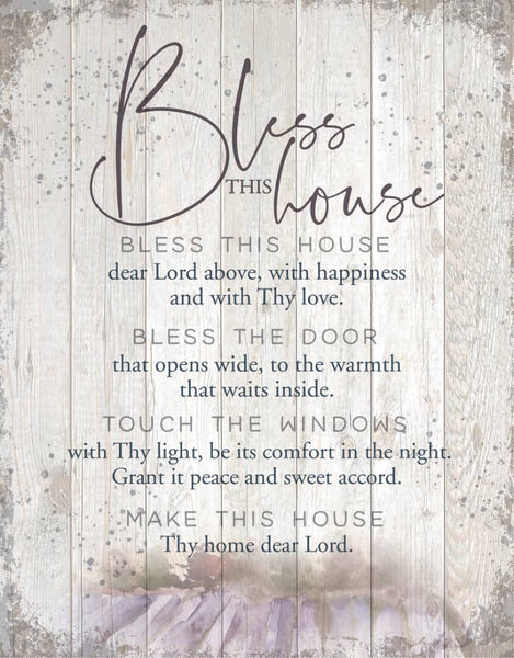 Bless This House Wood Plaque