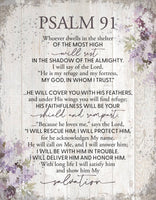 Psalm 91 Wood Plaque