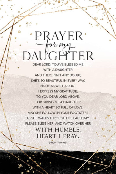 Prayer For My Daughter wood plaque