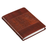 The Names of Jesus Handy-sized Journal in Two-toned Brown