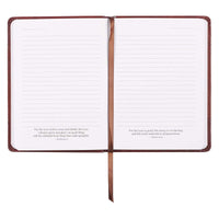 The Names of Jesus Handy-sized Journal in Two-toned Brown